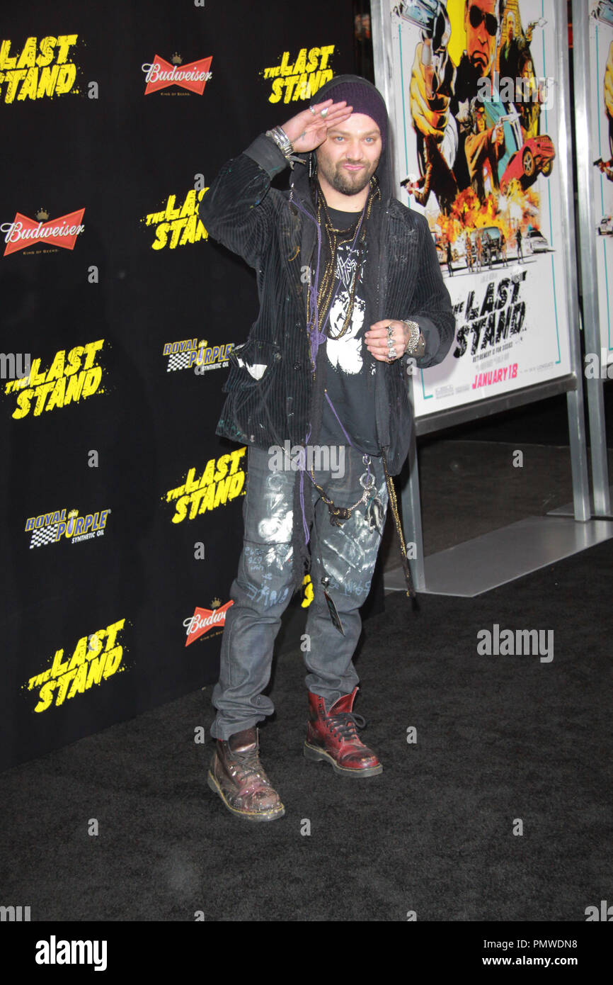 Bam Margera 01/14/2013 "l'ultimo Stand' Premiere detenute a TCL Teatro Cinese a Hollywood, CA Foto di Izumi Hasegawa / HNW / PictureLux Foto Stock