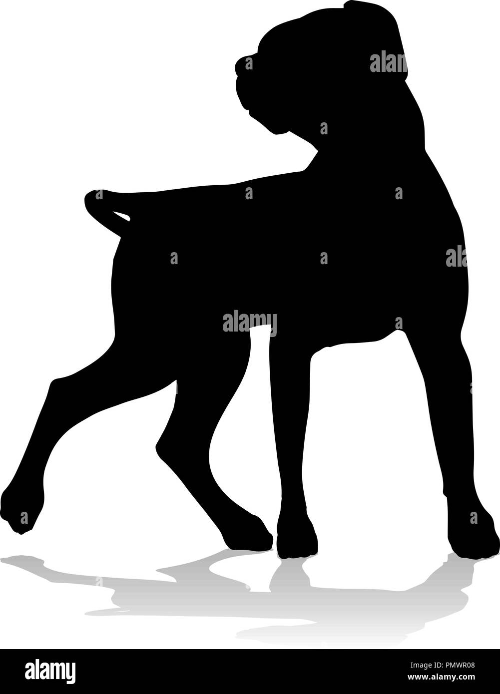 AOYEGO Federa Per Cuscino 45x45 Cm Con Silhouette Labrador Retriever – Cotone E Lino, Stampa Fronte/Retro, Cerniera Nascosta, Regalo Per Amanti Cani - 4