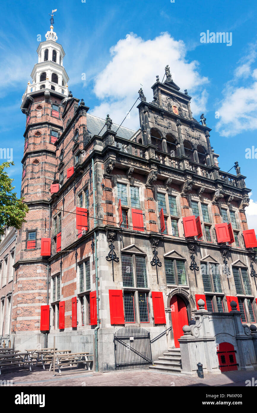 La vecchia città nel XVI secolo hall Oude Stadhuis all'Aia, Paesi Bassi Foto Stock