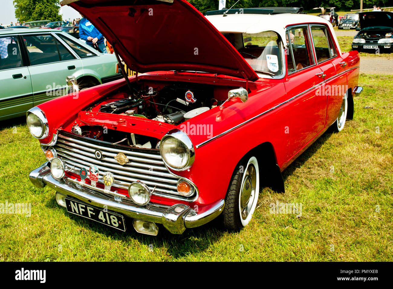 Vintage Morris Oxford, classic car show, Wynyard Hall, Stockton on Tees, Cleveland, Inghilterra Foto Stock