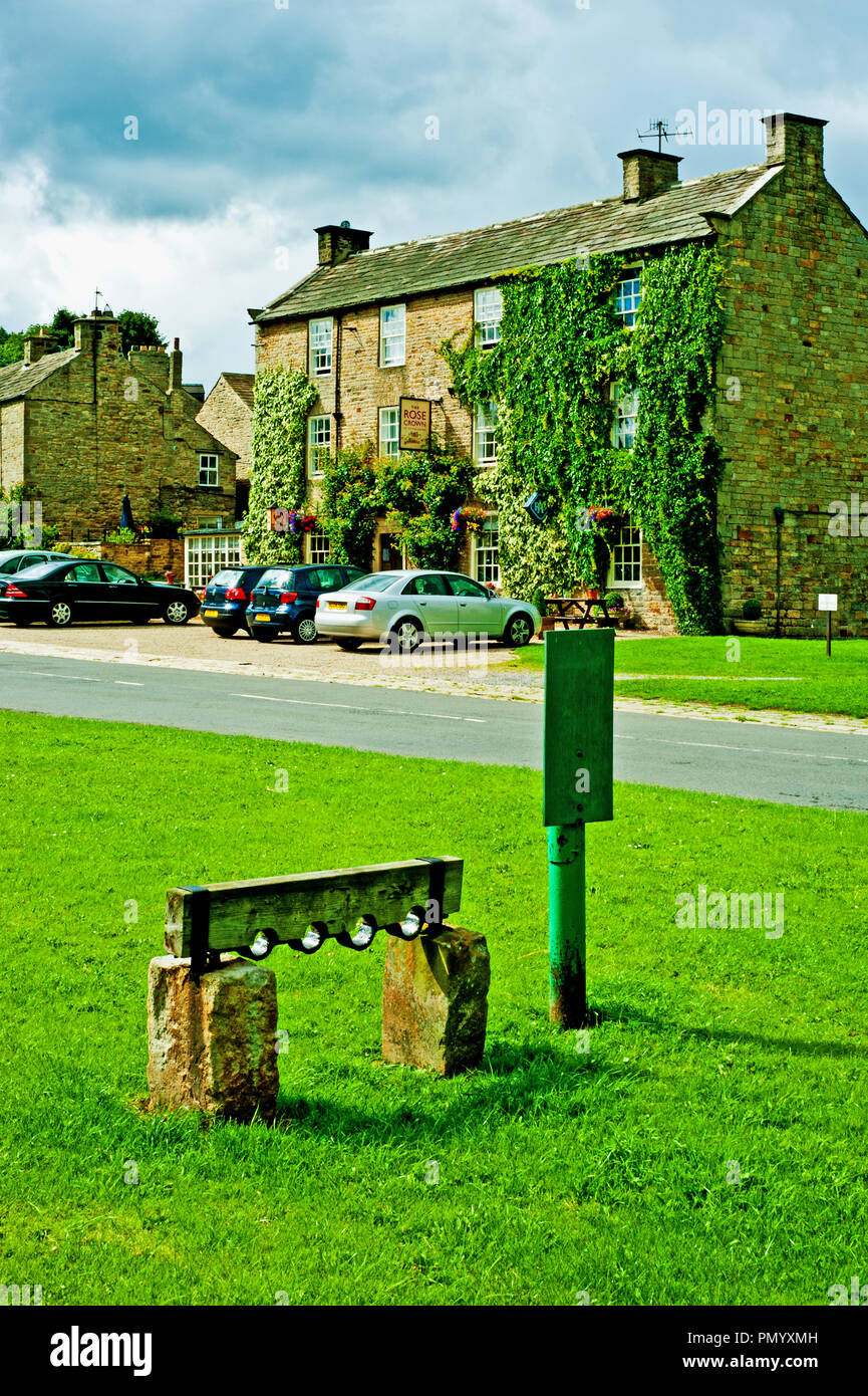 Rose and Crown, Romaldkirk, County Durham, Inghilterra Foto Stock