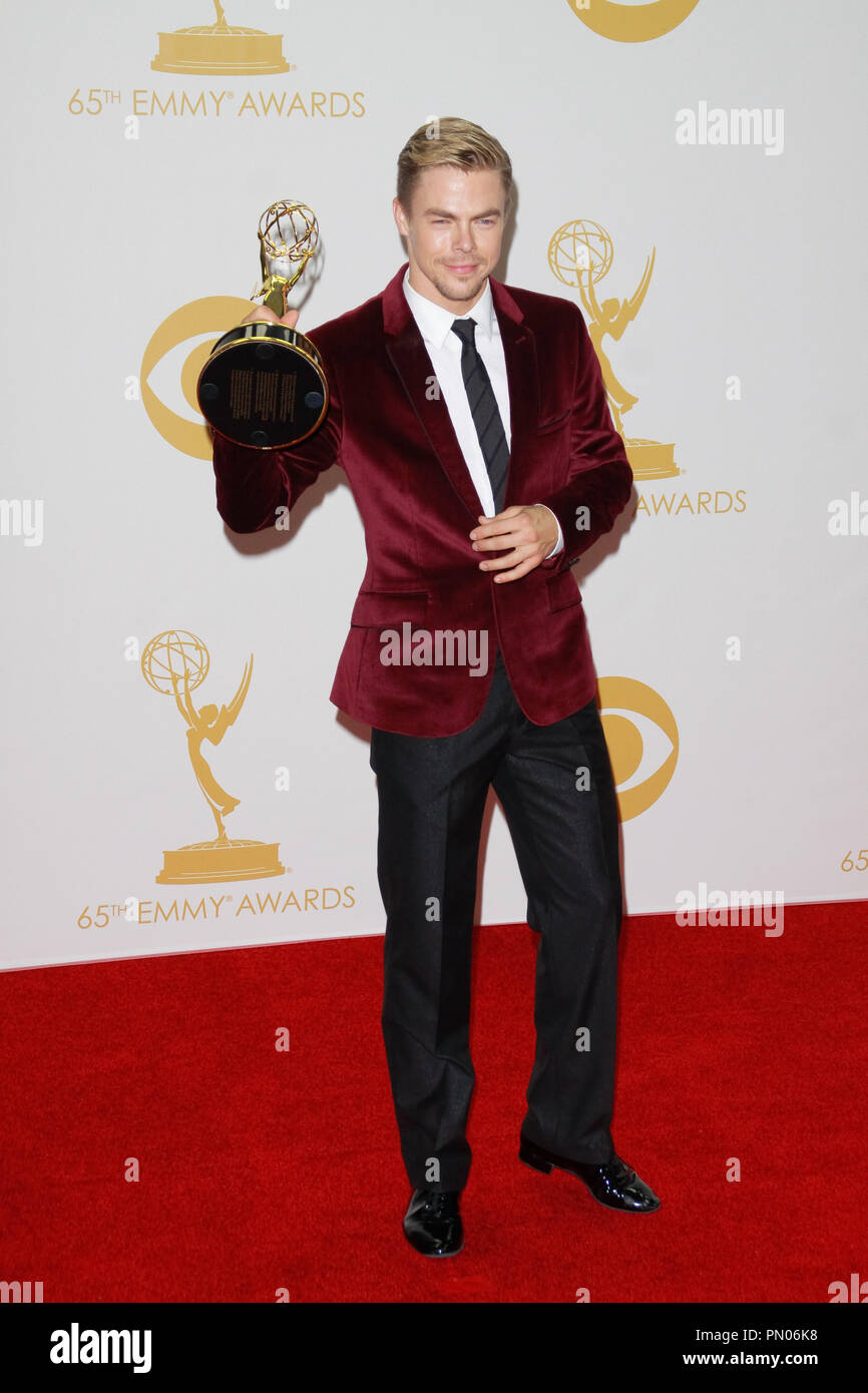 Derek Hough, al sessantacinquesimo Primetime Emmy Awards tenutosi presso il Nokia Theater L.A. Vive a Los Angeles, CA, il 22 settembre 2013. Foto di Joe Martinez / PictureLux Foto Stock