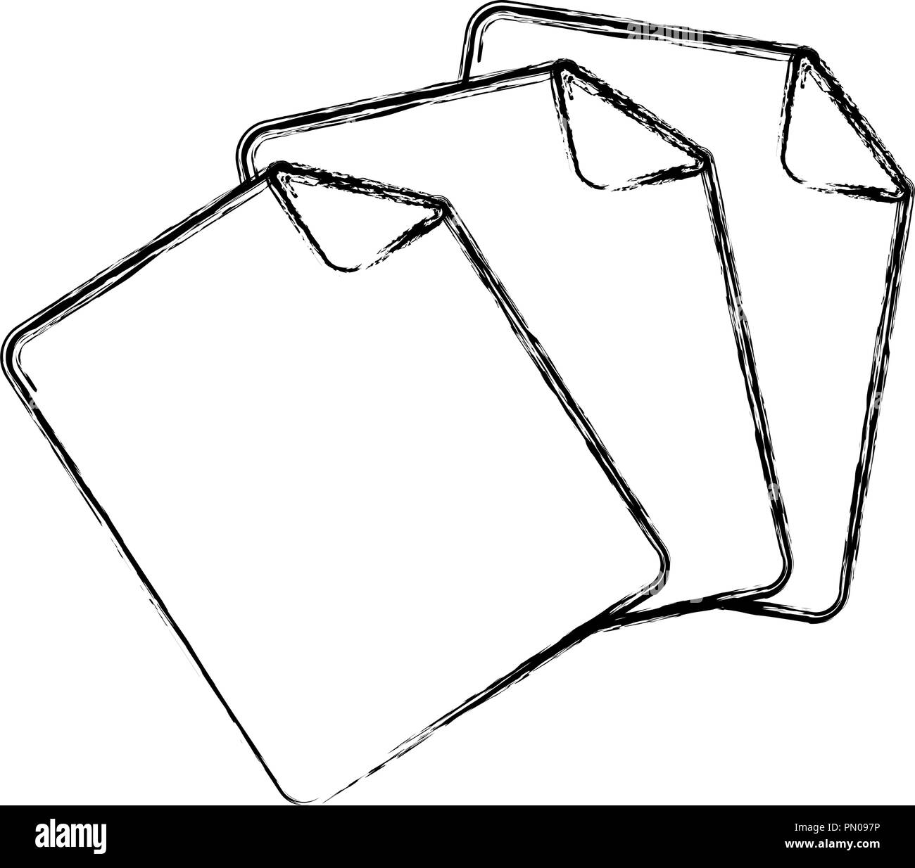 Foglio di carta vuoto immagine modello illustrazione vettoriale disegno a  mano Immagine e Vettoriale - Alamy