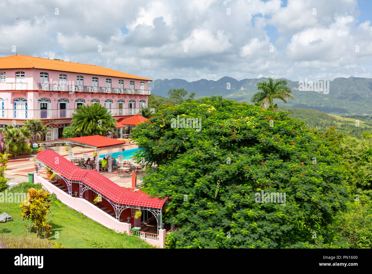 Hotel Los Jazmines, Vinales Valley, Cuba Foto Stock