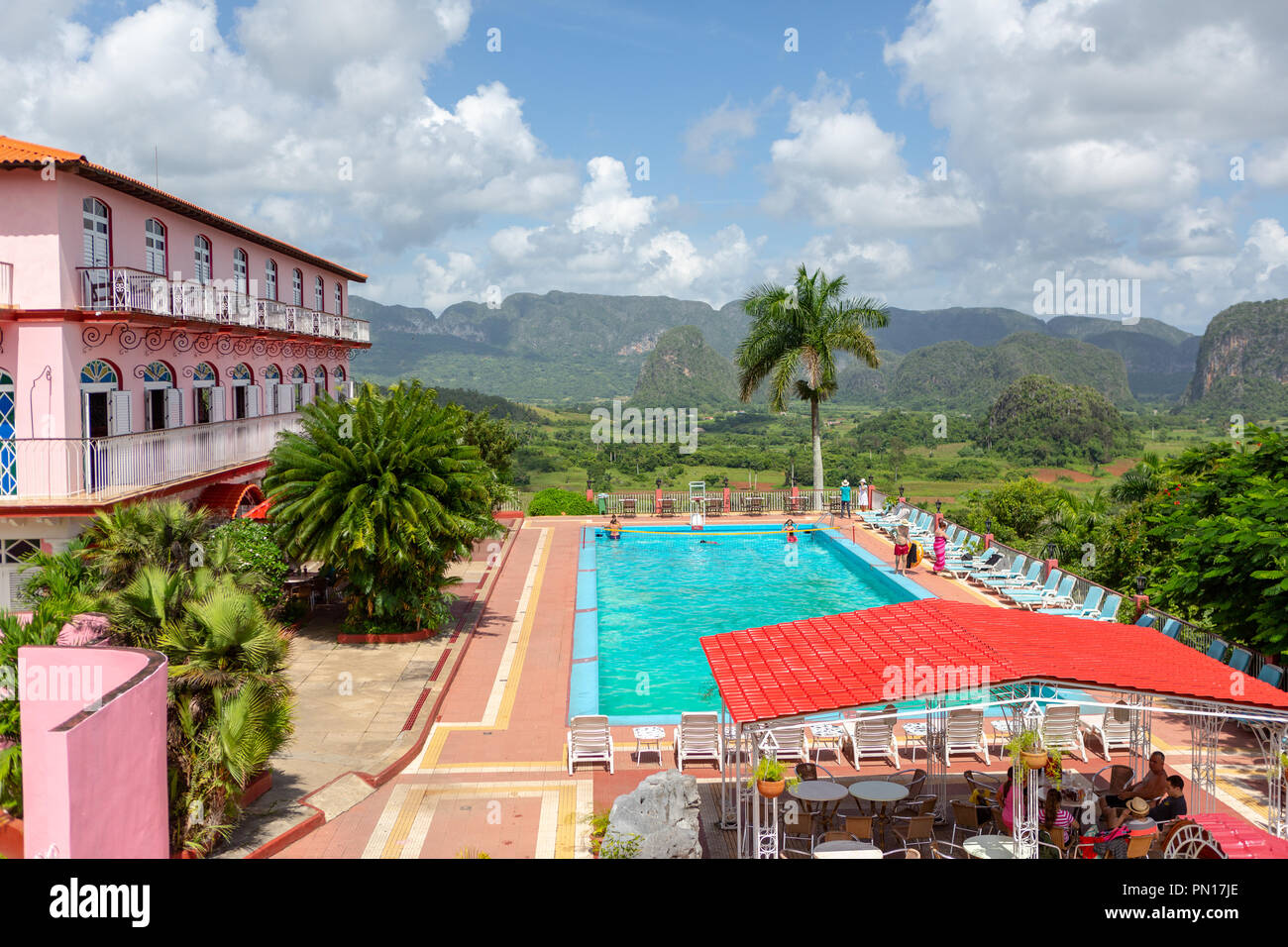 Hotel Los Jazmines, Vinales Valley, Cuba Foto Stock