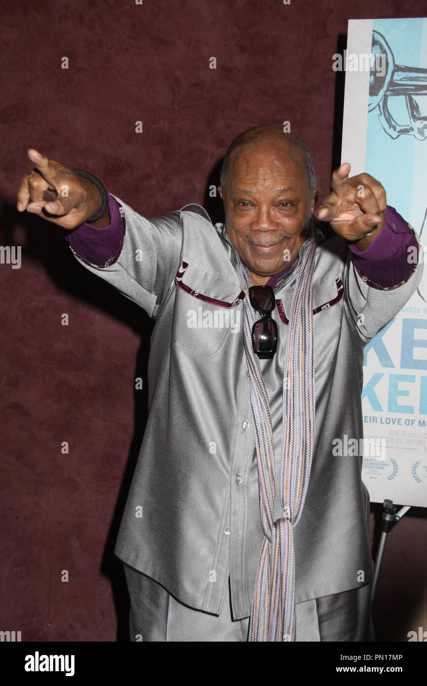 Quincy Jones 09/17/2014 Los Angeles Premiere di " mantenere su Keepin' SULL' tenuto presso il punto di riferimento in Los Angeles, CA Foto di Izumi Hasegawa / HNW / PictureLux Foto Stock