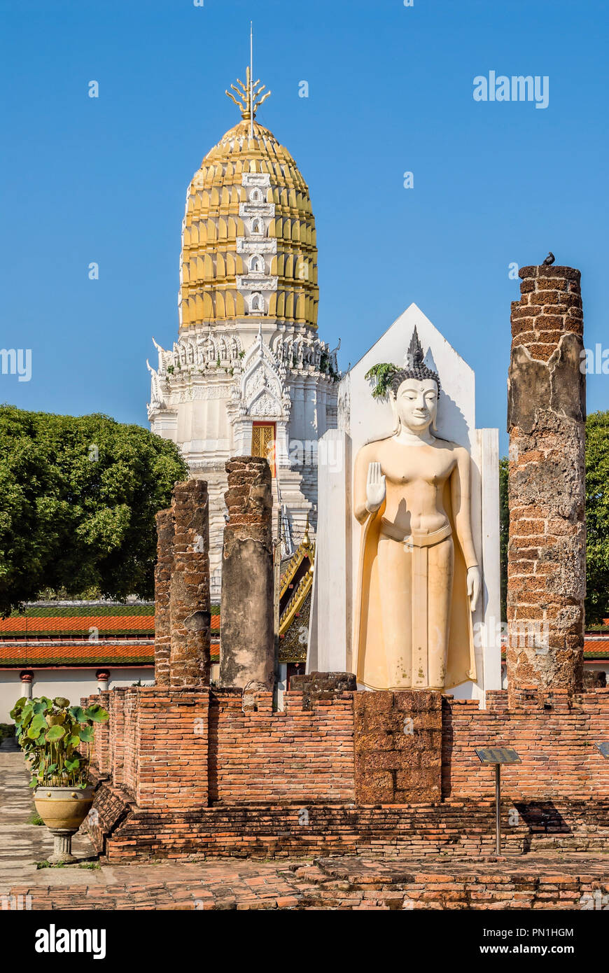 Wat Phra Sri Rattana Mahathat, Phitsanulokb, Thailandia Foto Stock