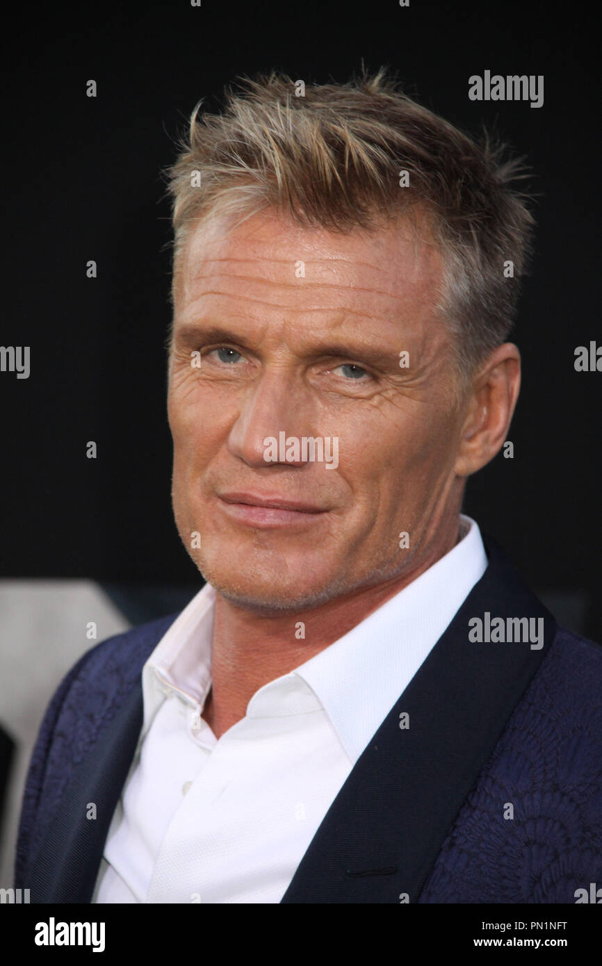 Dolph Lundgren 08/11/2014 Los Angeles Premiere di 'La sostituzione delle parti soggette a usura 3" tenutasi presso la leva TCL Teatro Cinese a Hollywood, CA Foto di Izumi Hasegawa / HNW / PictureLux Foto Stock