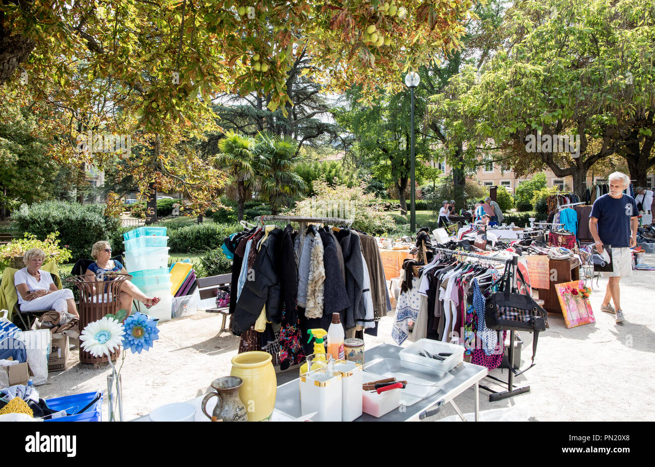 Street Market Apt Provence Francia Foto Stock