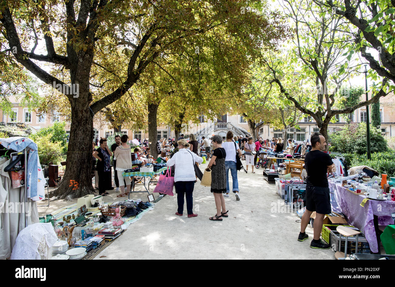 Street Market Apt Provence Francia Foto Stock