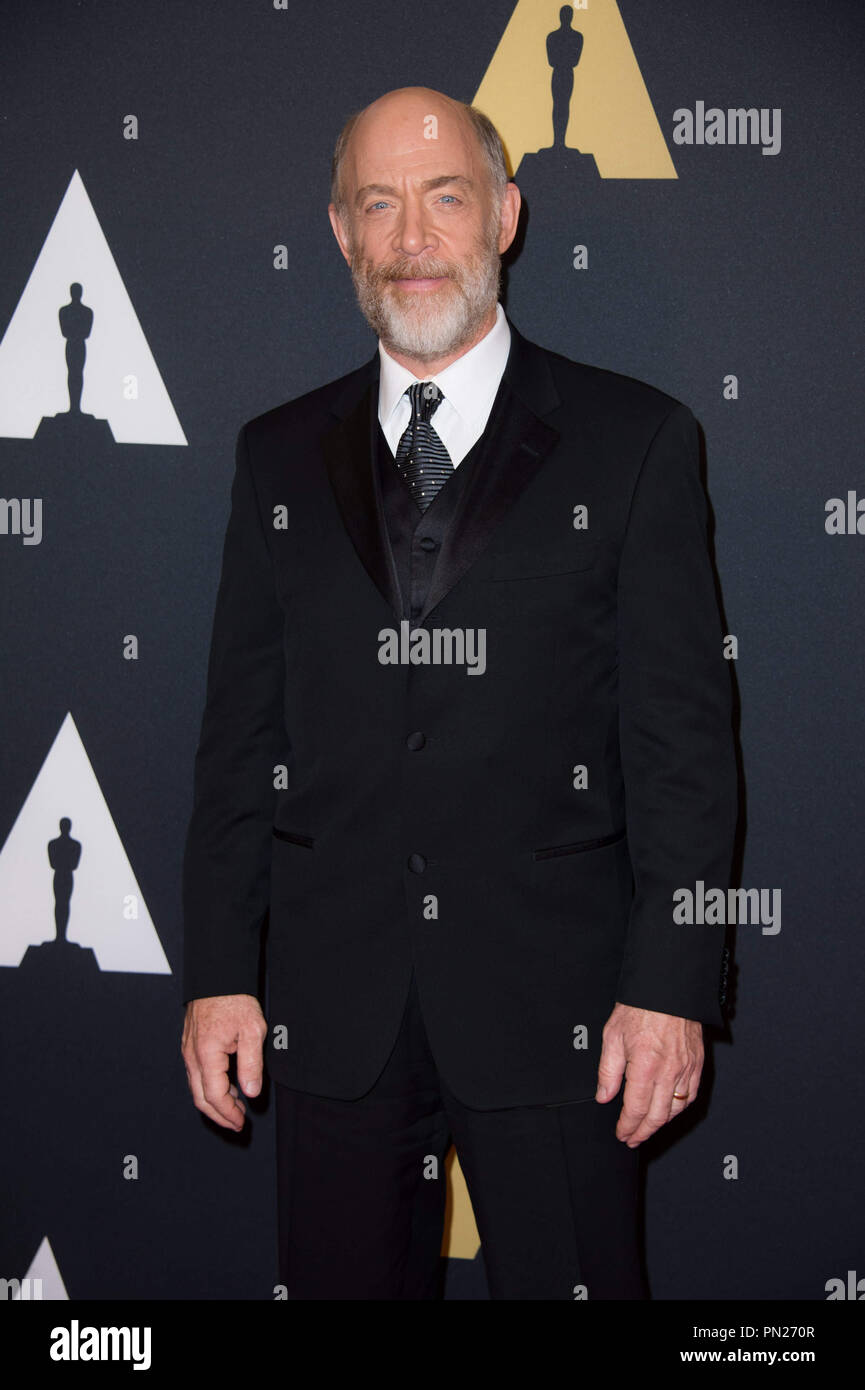 JK Simmons assiste la sesta annuale governatori Awards nel Ray Dolby sala da ballo a Hollywood & Highland Center® in Hollywood, CA, Sabato, 8 novembre 2014. Riferimento al file # 32487 014THA per solo uso editoriale - Tutti i diritti riservati Foto Stock