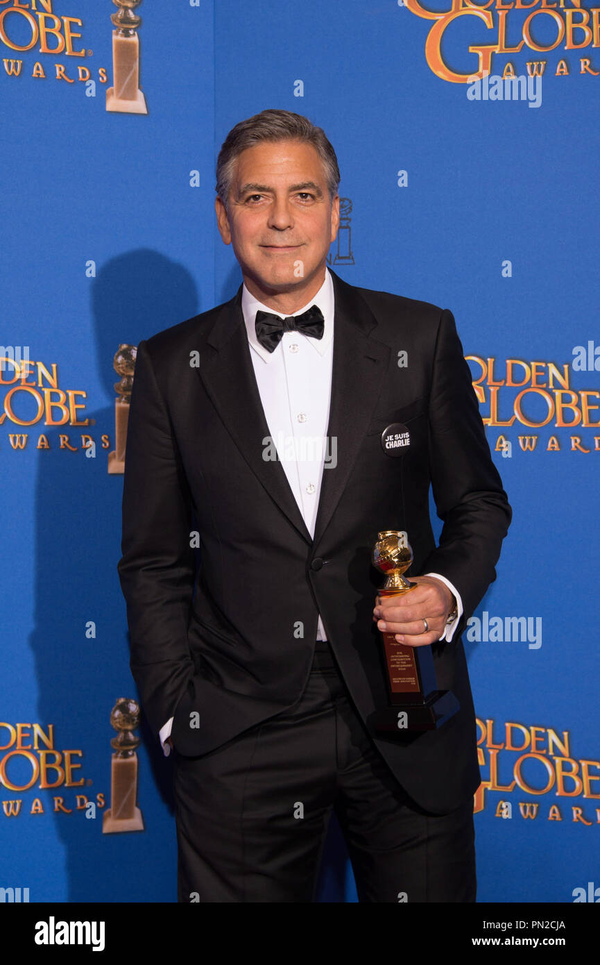 George Clooney accetta la Cecil B. DeMille Award per il suo "eccezionale contributo al campo di intrattenimento" presso la 72Annuale di Golden Globe Awards presso il Beverly Hilton di Beverly Hills, CA domenica 11 gennaio, 2015. Riferimento al file # 32536 666CCR per solo uso editoriale - Tutti i diritti riservati Foto Stock