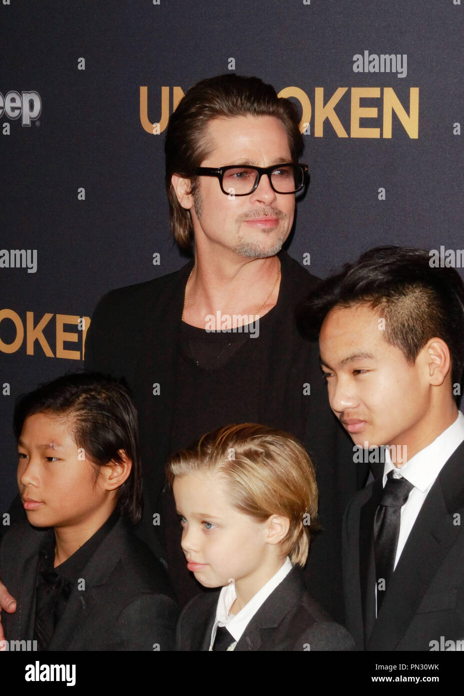 Pax JoliePitt, Brad Pitt, Shiloh JoliePitt e Maddox JoliePi alla
