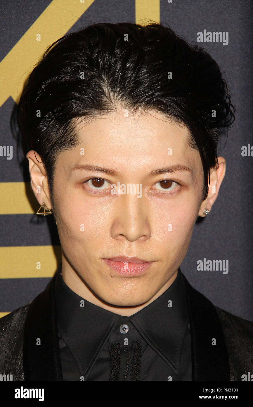 Miyavi 12/15/2014 "ininterrotta" Premiere tenutosi presso il Teatro Dolby in Hollywood, CA Foto di Kazuki Hirata / HNW / PictureLux Foto Stock