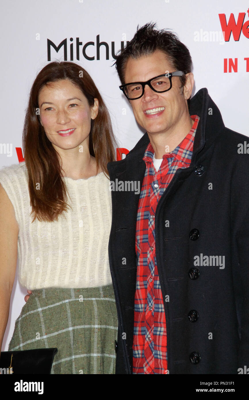 Naomi Nelson e Johnny Knoxville alla premiere di gemme dello schermo" "Il matrimonio e la suoneria" tenutasi presso la leva TCL Teatro Cinese a Hollywood, CA, 16 gennaio 2015. Foto di Joe Martinez / PictureLux Foto Stock
