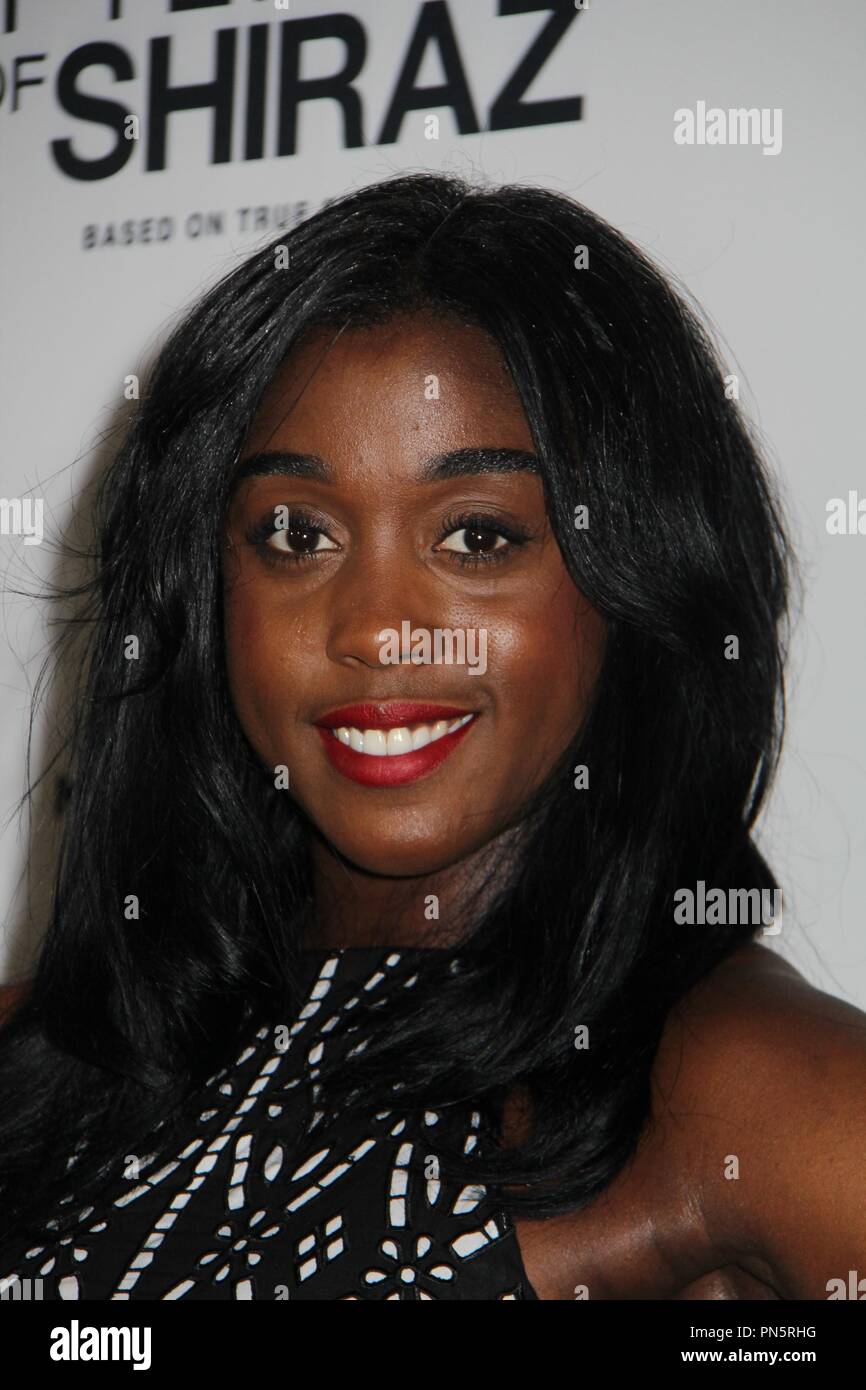 Lashana Lynch 21/06/2016 La premiere di 'Septembers di Shiraz" tenutasi presso il Museo della tolleranza di Los Angeles, CA Foto di Izumi Hasegawa / HNW / PictureLux Foto Stock