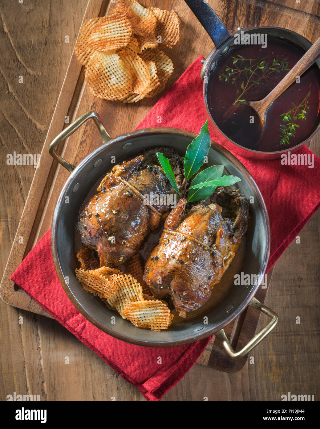 Arrosto di gallo cedrone. Gioco bird Food UK Foto Stock