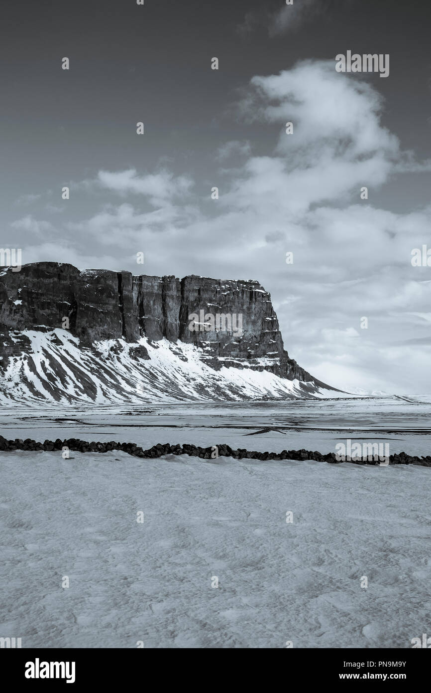 Subglacial Lomagnupur mound nel sud dell'Islanda Foto Stock