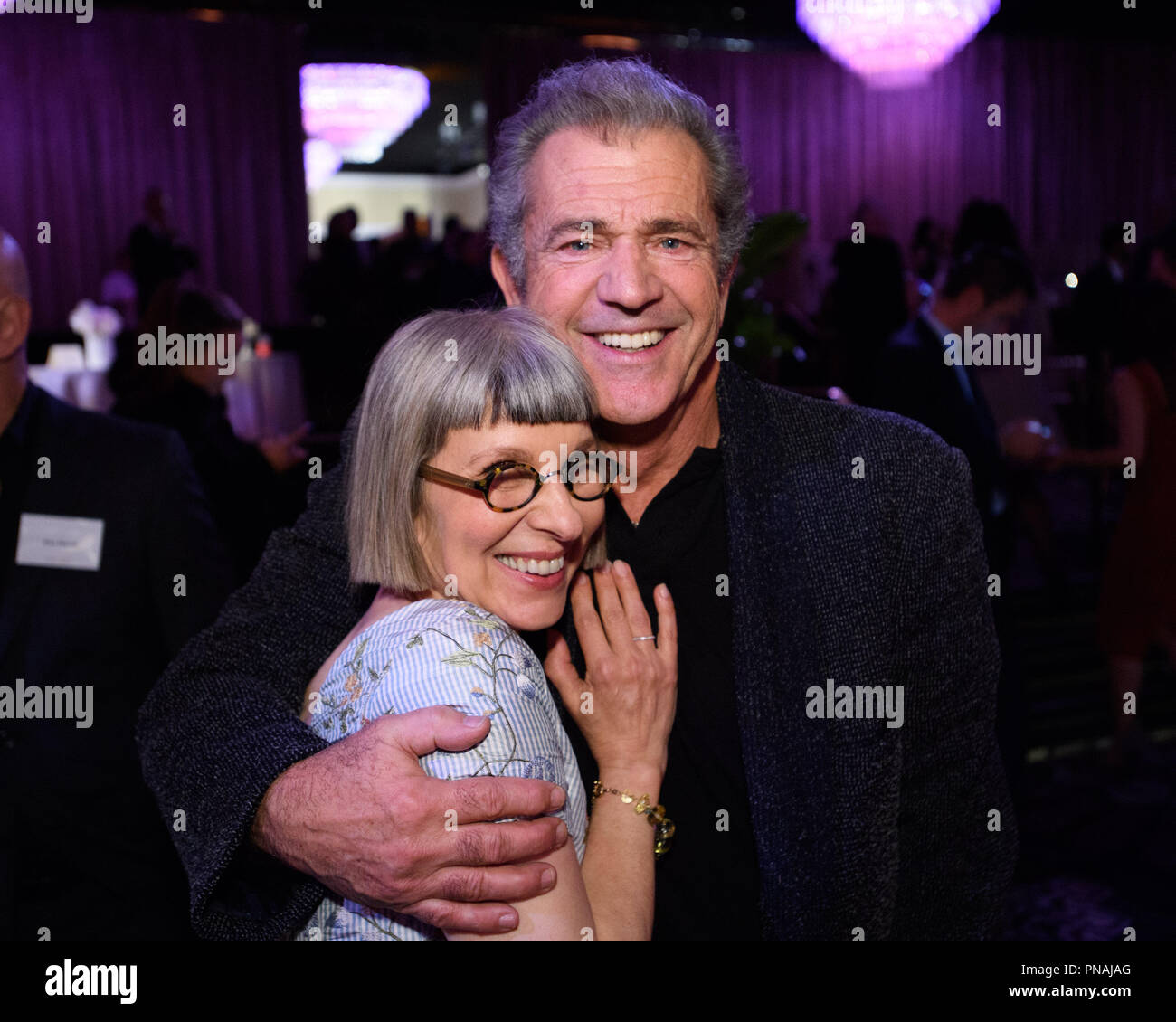 Lois Burwell e Mel Gibson all'Oscar® Nominees Pranzo a Beverly Hills lunedì 6 febbraio 2017. Il 89 Oscar® sarà l'aria di Domenica, 26 febbraio live sul ABC. Riferimento al file # 33227 026 - THA per solo uso editoriale - Tutti i diritti riservati Foto Stock