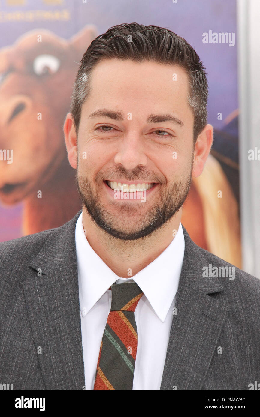 Zachary Levi alla premiere di Sony Pictures Animation è "La Stella" tenutasi presso il Regency Village Theatre di Westwood, CA, 12 novembre 2017. Foto di Giuseppe Martinez / PictureLux Foto Stock