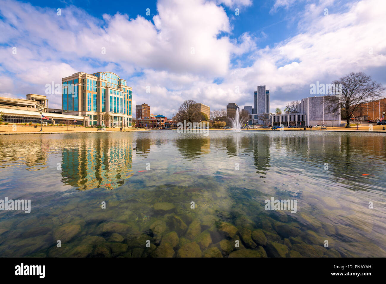 Huntsville, Alabama, Stati Uniti d'America park e il centro città. Foto Stock