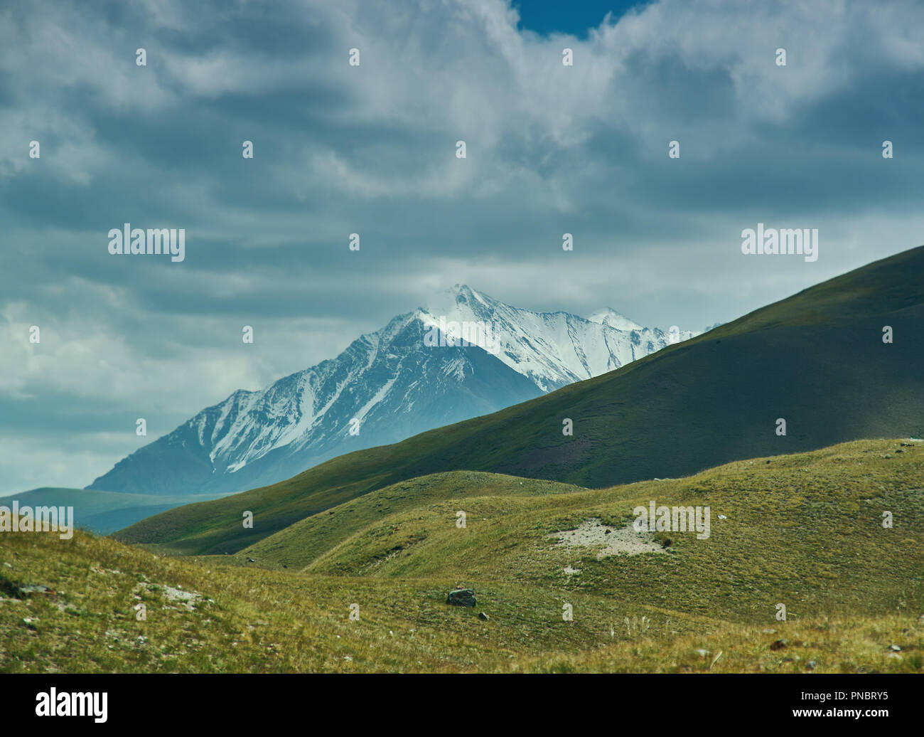 Alay valle della regione in materia di SSL, il Kirghizistan, la Pamir Mountains in Kirghizistan Foto Stock