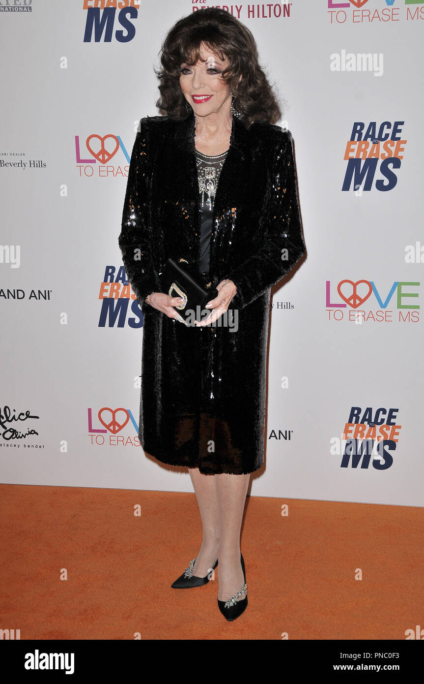 Joan Collins nella venticinquesima gara annuale per cancellare MS gala tenutosi presso il Beverly Hilton di Beverly Hills, CA su Venerdì, 20 aprile 2018. Foto di PRPP / PictureLux Riferimento File # 33582 072PPRP per solo uso editoriale - Tutti i diritti riservati Foto Stock