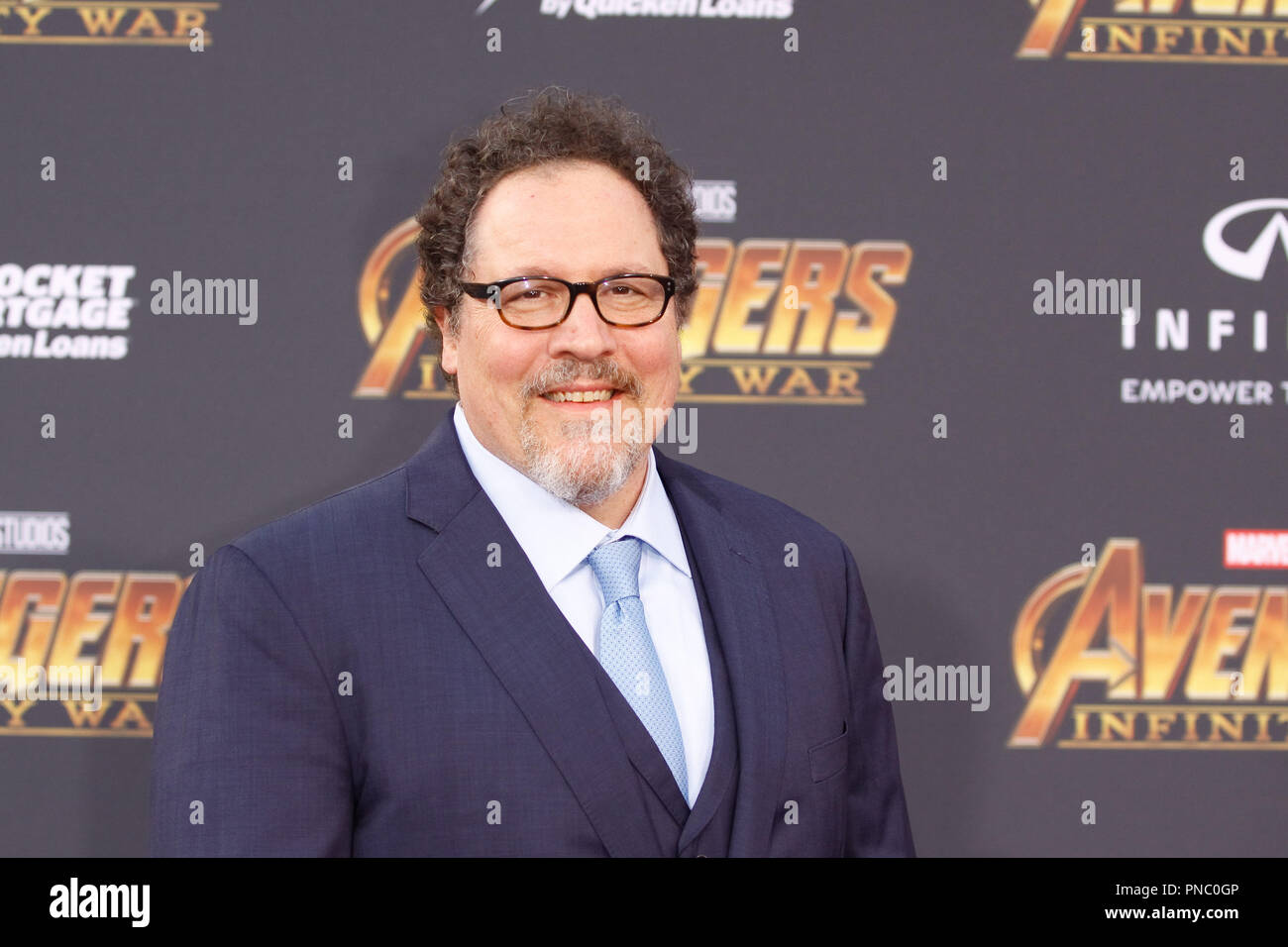 Jon Favreau alla Premiere mondiale di Marvel Studios' 'vendicatori: guerra infinita" tenutasi a Hollywood Blvd. in Hollywood, CA, 23 aprile 2018. Foto di Giuseppe Martinez / PictureLux Foto Stock