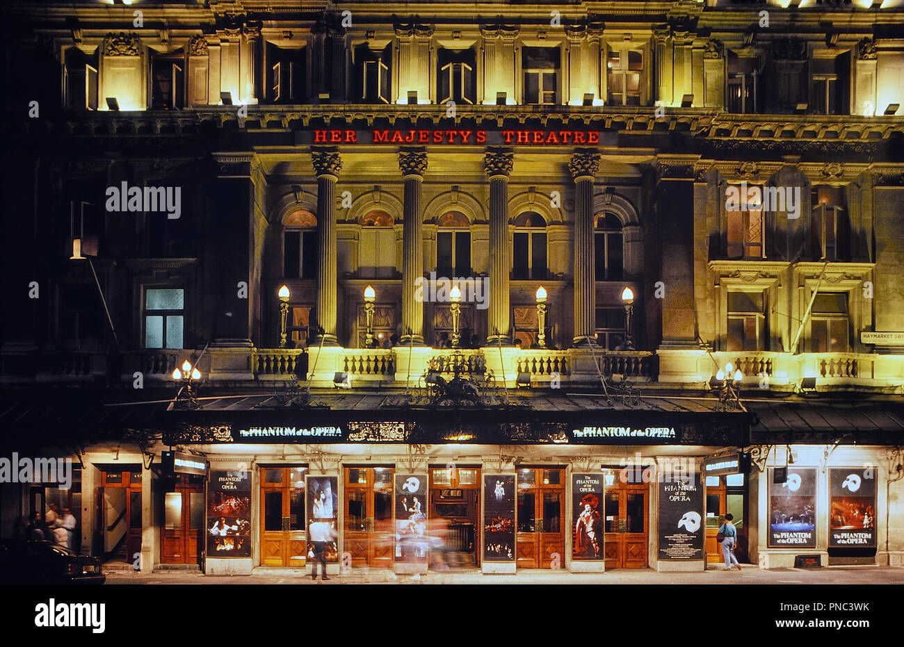 Il Fantasma dell'opera musicale, Her Majesty's Theatre, Londra, Regno Unito. Circa ottanta Foto Stock