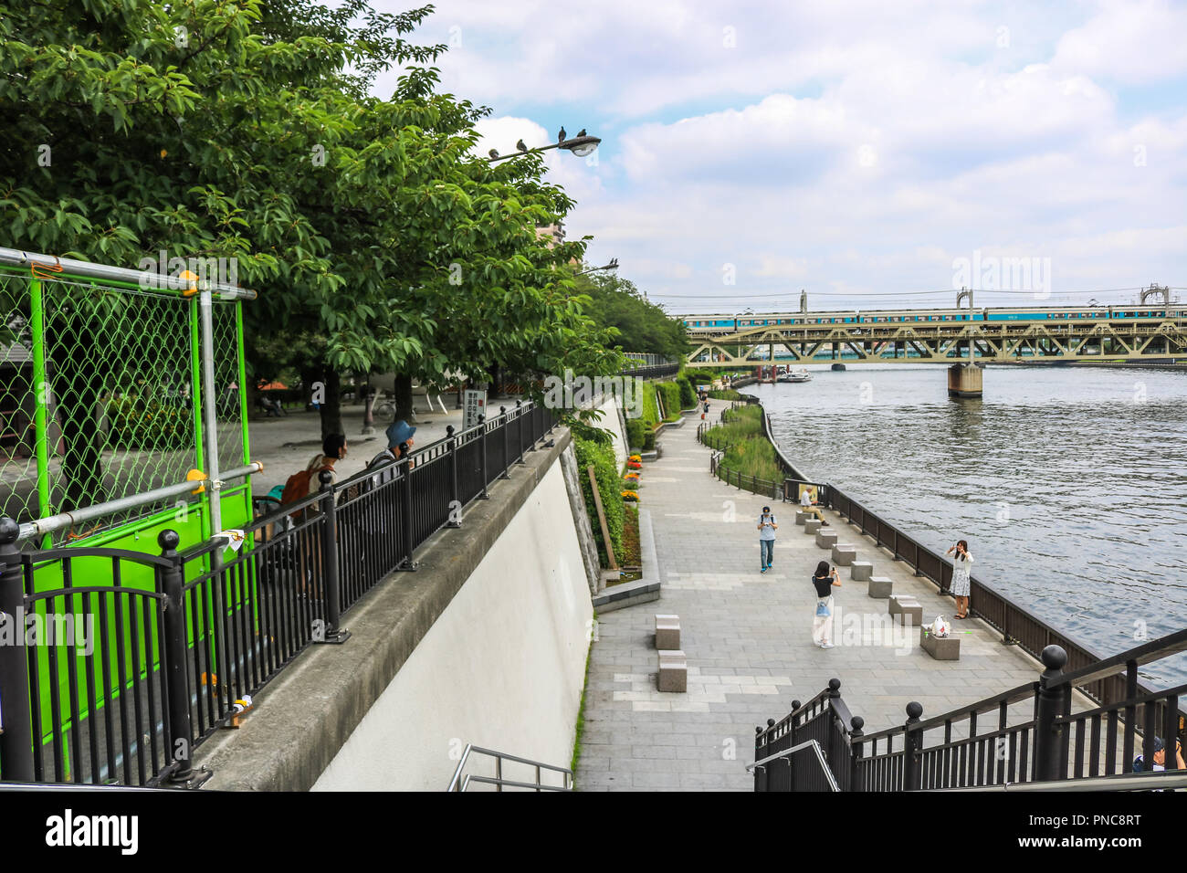 Il Parco Sumida, Asakusa, Tokyo, Giappone Foto Stock