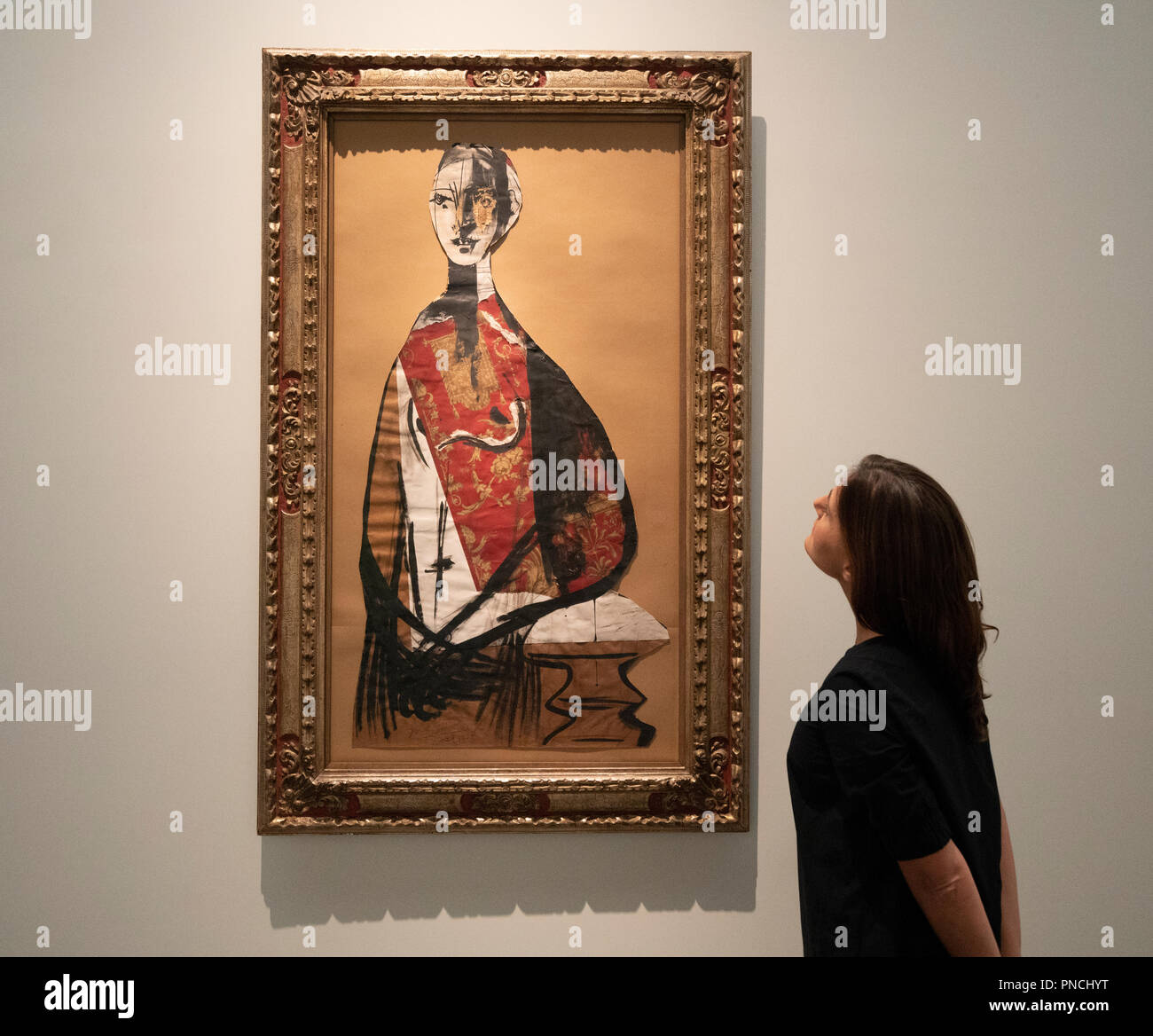 Ritratto di una donna di Pablo Picasso a Louvre Abu Dhabi, Emirati arabi uniti Foto Stock