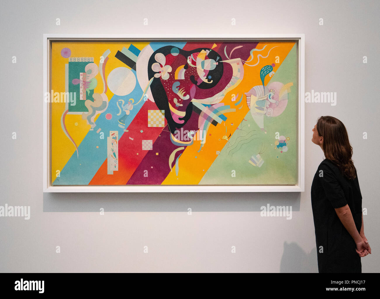 Composizione IX di Wassily Kandinsky a Louvre Abu Dhabi, Emirati Arabi Uniti, Emirati arabi uniti Foto Stock