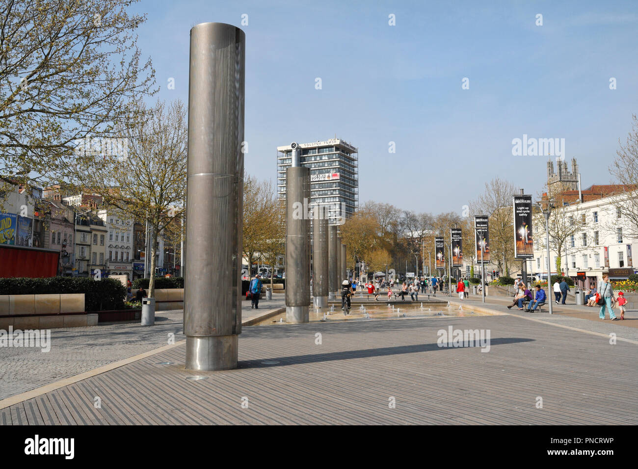 Passeggiata nel centro di Bristol, Inghilterra Regno Unito Foto Stock