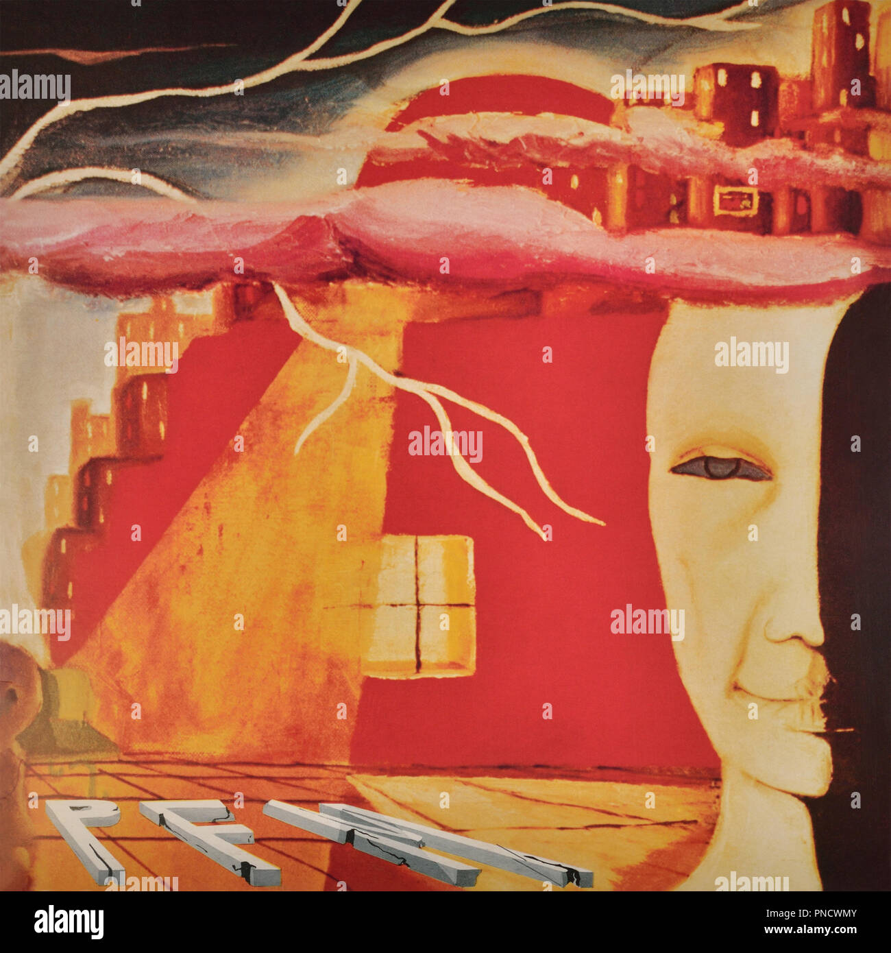Premiata Forneria Marconi PFM - copertina originale in vinile - Storia di un minuto - 1972 Foto Stock