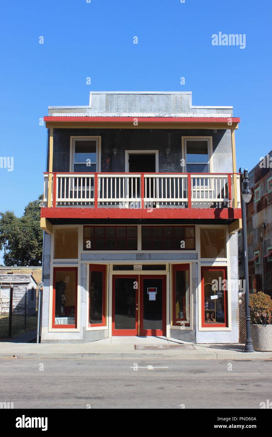 Ex Gambling Hall, Sezione Cinese, Isleton, California Foto Stock