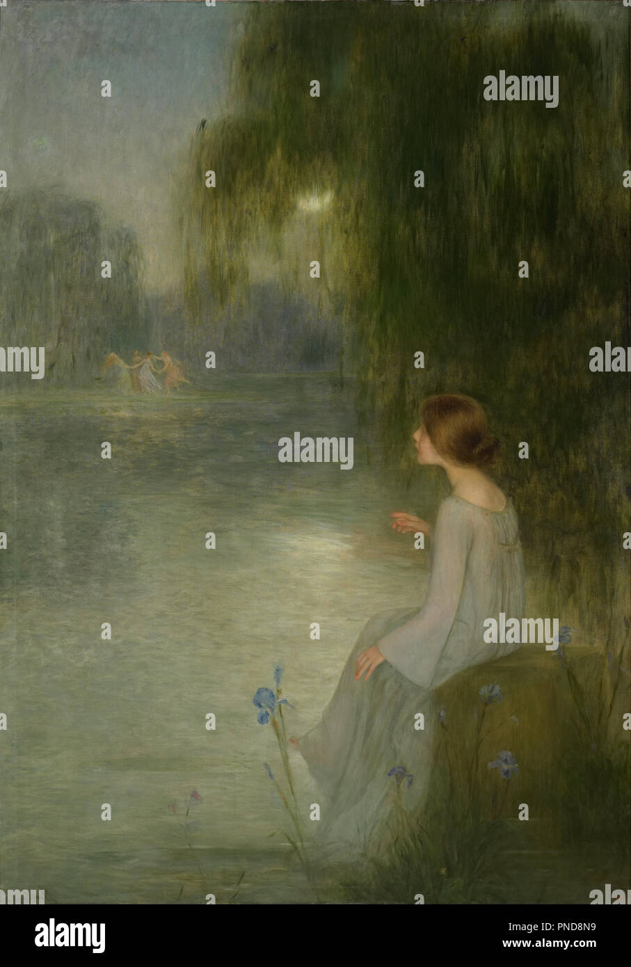 Sogno. Data/Periodo: ca. 1905. La pittura. Olio su tela. Altezza: 2.000 mm (78.74 in); Larghezza: 1.410 mm (circa 60°C, 55,51 in). Autore: BRULL, Juan. JUAN BRULL VINYOLES. BRULL, Joan. Foto Stock