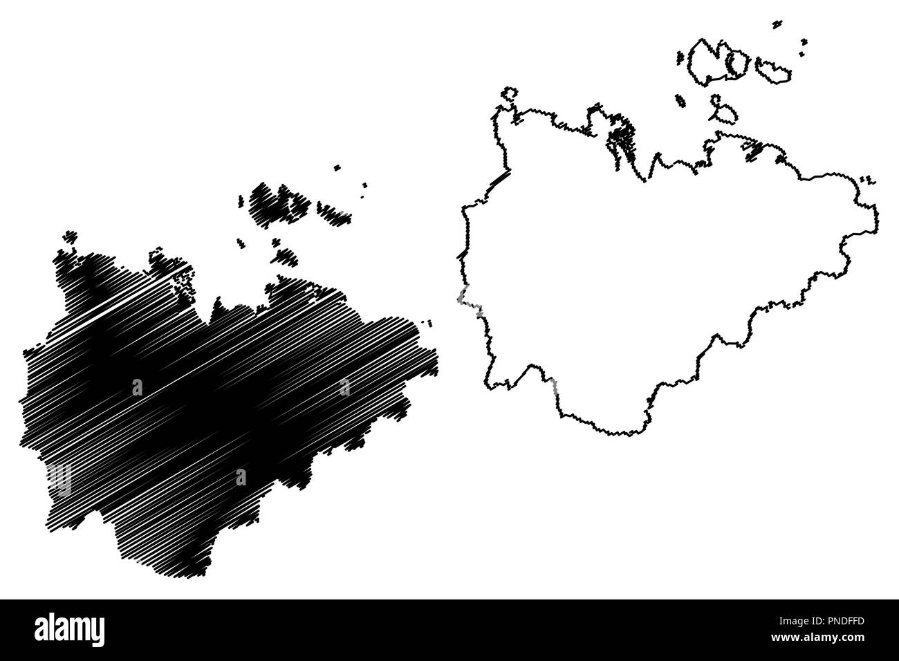 Repubblica di Sakha (Russia, soggetti della Federazione Russa, Repubbliche di Russia) mappa illustrazione vettoriale, scribble schizzo repubblica di Sakha (Jakuzia) mappa Illustrazione Vettoriale