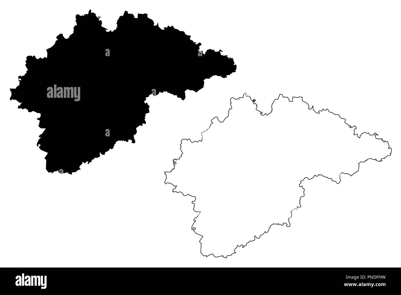 Novgorod Oblast (Russia, soggetti della Federazione Russa, Oblasts della Russia) mappa illustrazione vettoriale, scribble schizzo Novgorod Oblast mappa Illustrazione Vettoriale