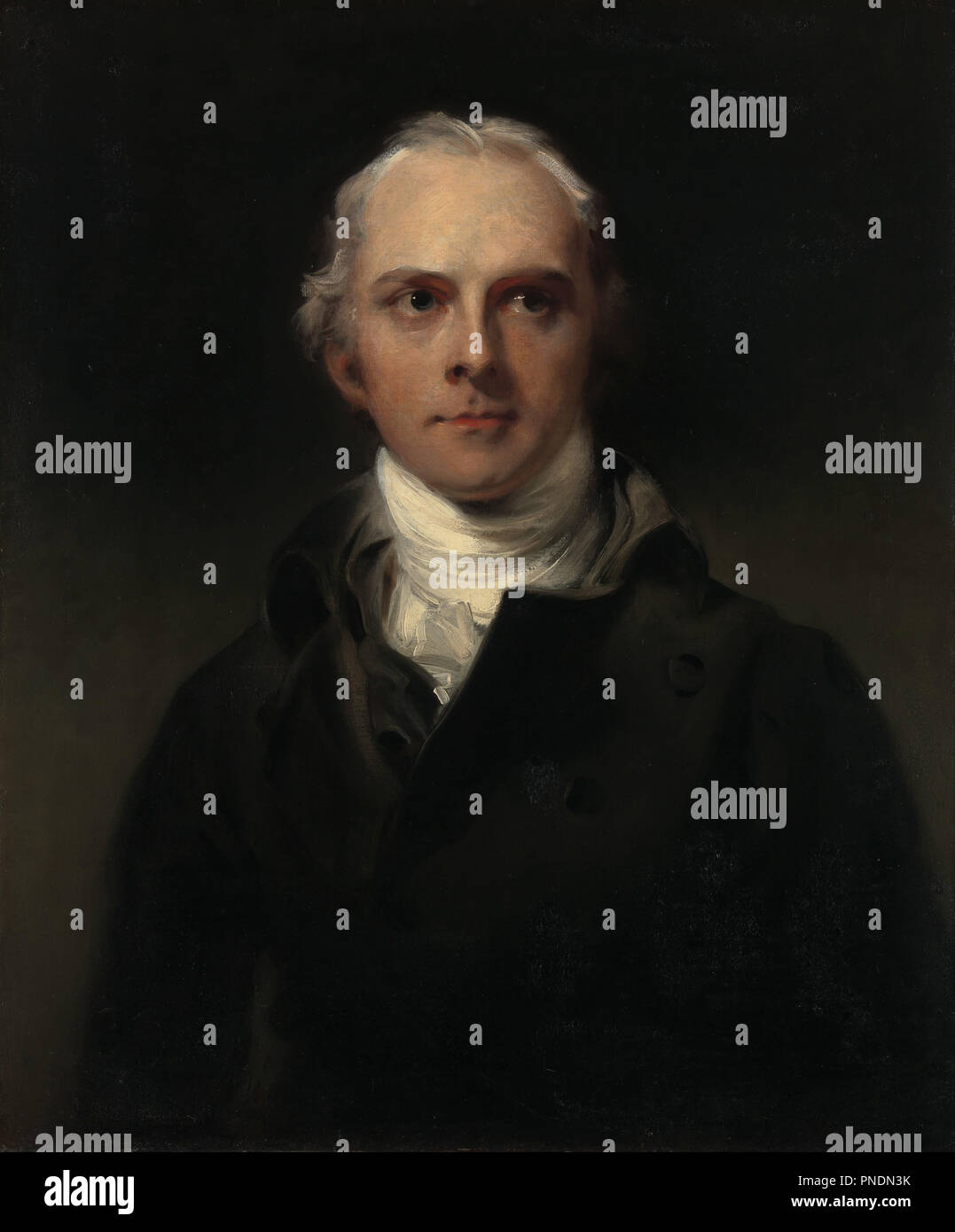 Samuel Lysons. Data/Periodo: 1799. La pittura. Olio su tela. Altezza: 762 mm (30 in); larghezza: 635 mm (25 in). Autore: Thomas Lawrence. Foto Stock Samuel Lysons. Data/Periodo: 1799. La pittura. Olio su tela. Altezza: 762 mm (30 in); larghezza: 635 mm (25 in). Autore: Thomas Lawrence. Foto Stock