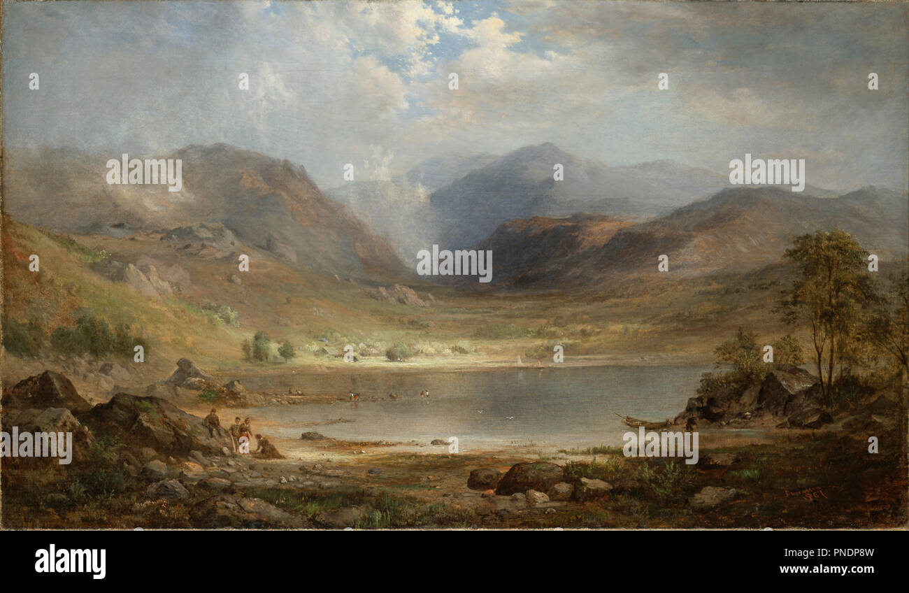 Loch Long. Data/Periodo: 1867. Dipinti ad olio. Olio su tela. Autore: Robert S. Duncanson. Foto Stock