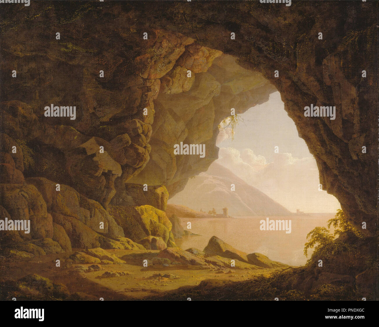 Antro, vicino a Napoli. Data/Periodo: 1774. La pittura. Olio su tela. Altezza: 1.016 mm (40 in); Larghezza: 1.270 mm (50 in). Autore: Joseph Wright di Derby. Foto Stock