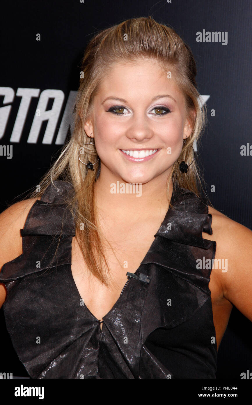 Shawn Johnson presso il Los Angeles Premiere di STAR TREK tenutosi presso il Grauman's Chinese Theatre di Hollywood, CA il giovedì 30 aprile, 2009. Foto di PRPP / PictureLux Riferimento File # Shawn Johnson 04302009 02PRPP per solo uso editoriale - Tutti i diritti riservati Foto Stock