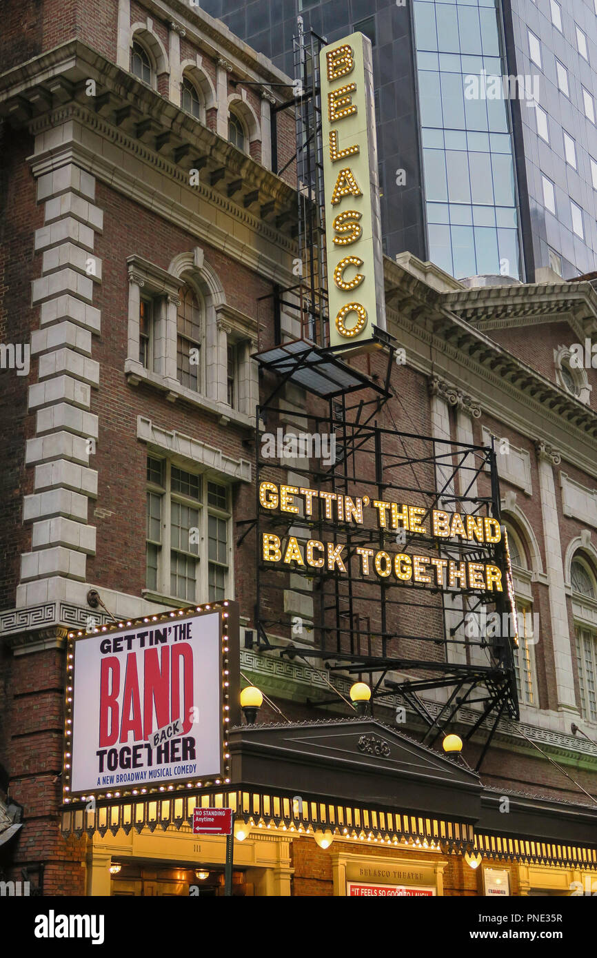 "Gettin 'la band torna insieme", Belasco Theatre, NYC, STATI UNITI D'AMERICA Foto Stock