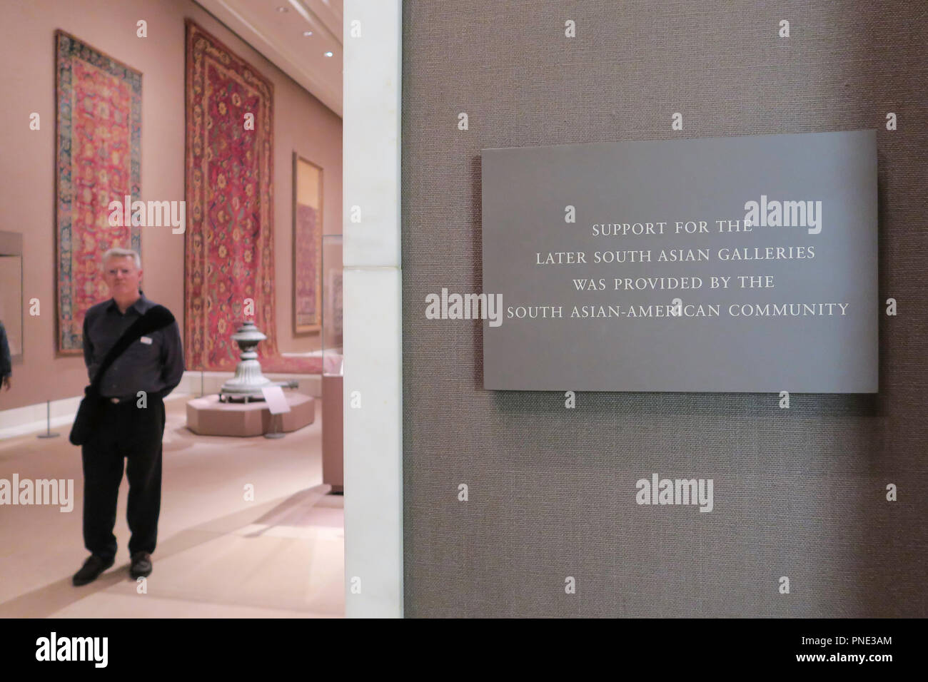 Più tardi a sud gallerie asiatiche nel Metropolitan Museum of Art di New York, Stati Uniti d'America Foto Stock