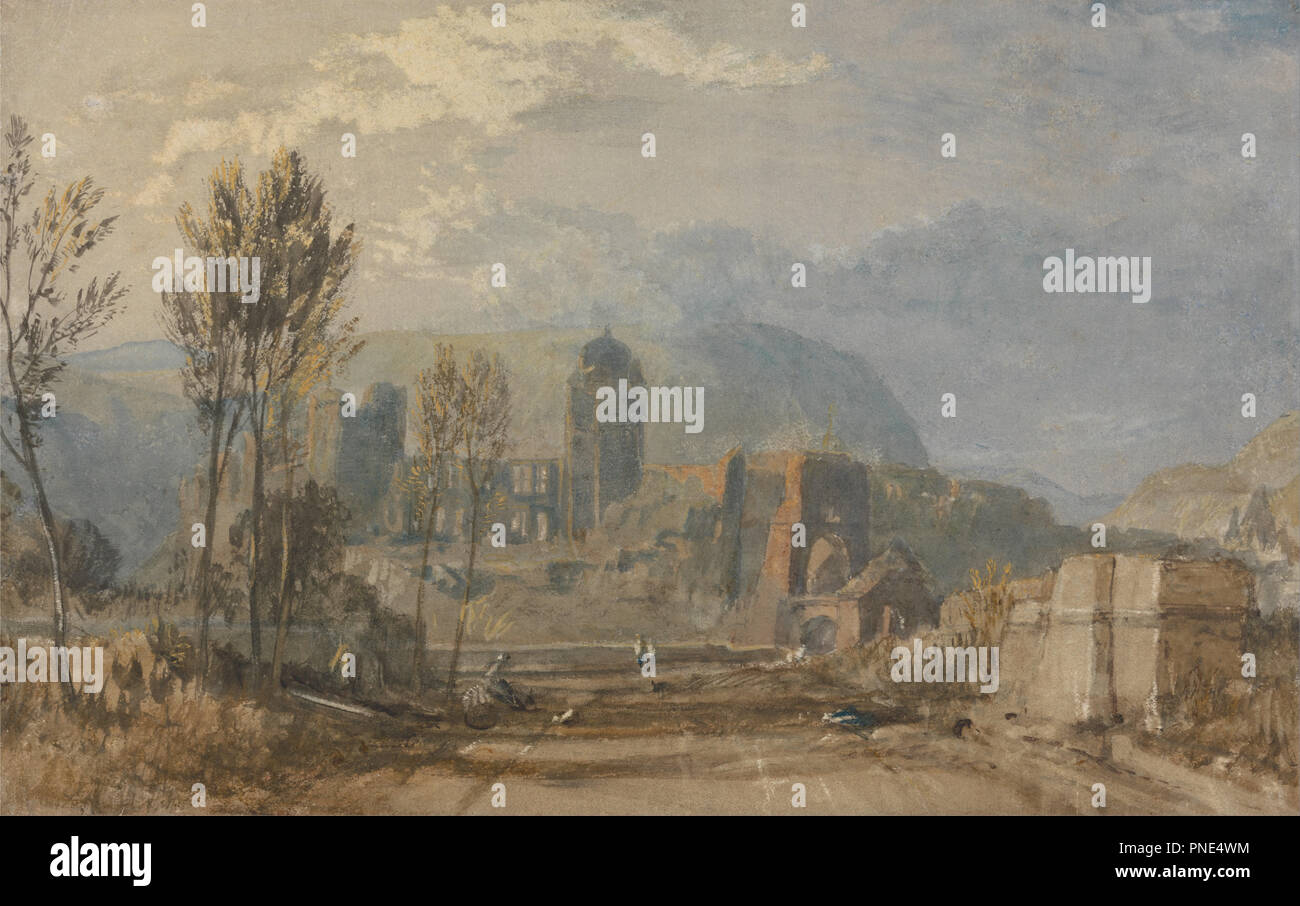 Andernach. Data/Periodo: 1817. La pittura. Acquerello. Altezza: 200 mm (7,87 in); larghezza: 321 mm (12,63 in). Autore: J. M. W. Turner. Foto Stock