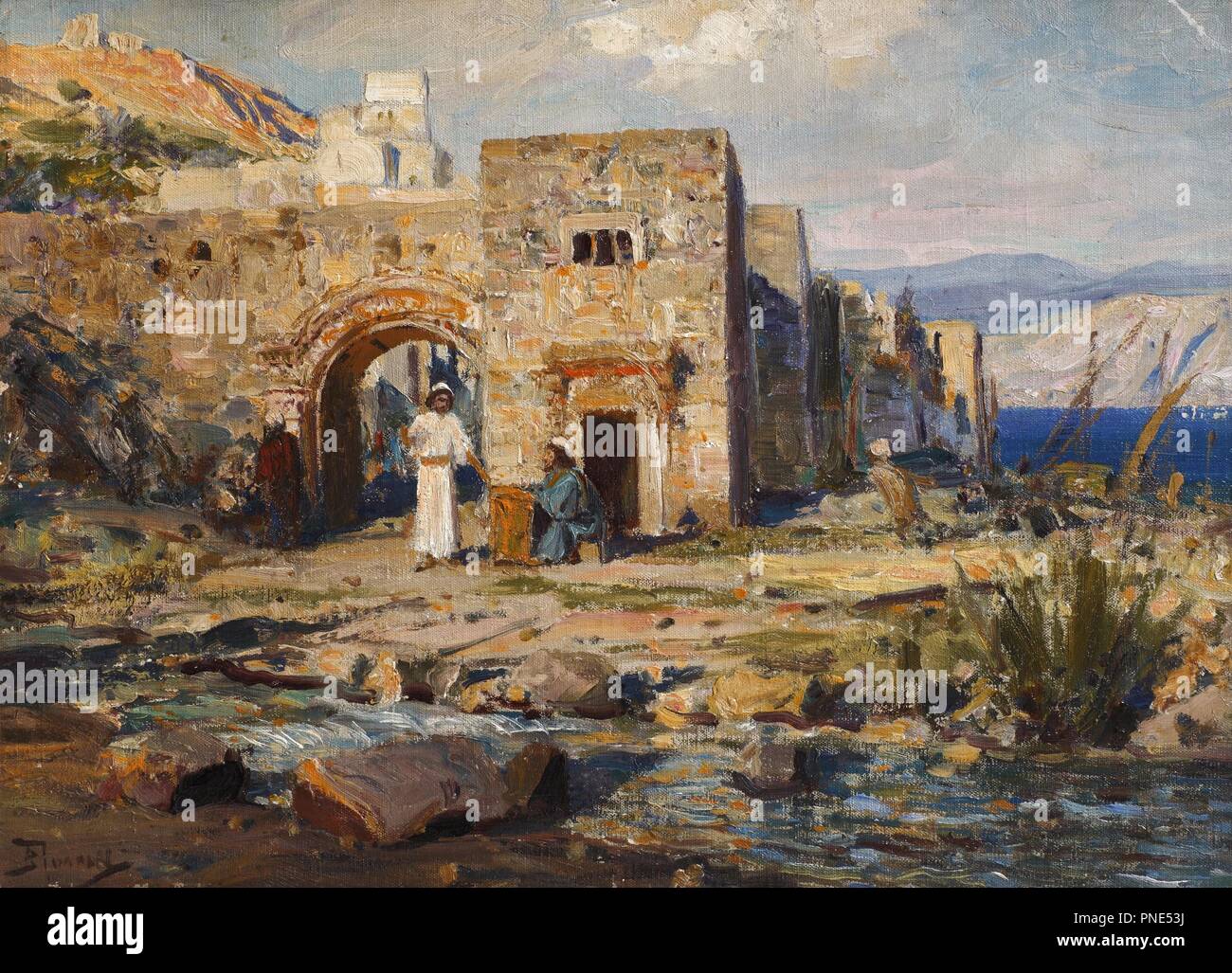 Levi Mathew / apostolo Matteo. Data/Periodo: ca. 1900-1908. La pittura. Autore: Vasily Polenov. Foto Stock