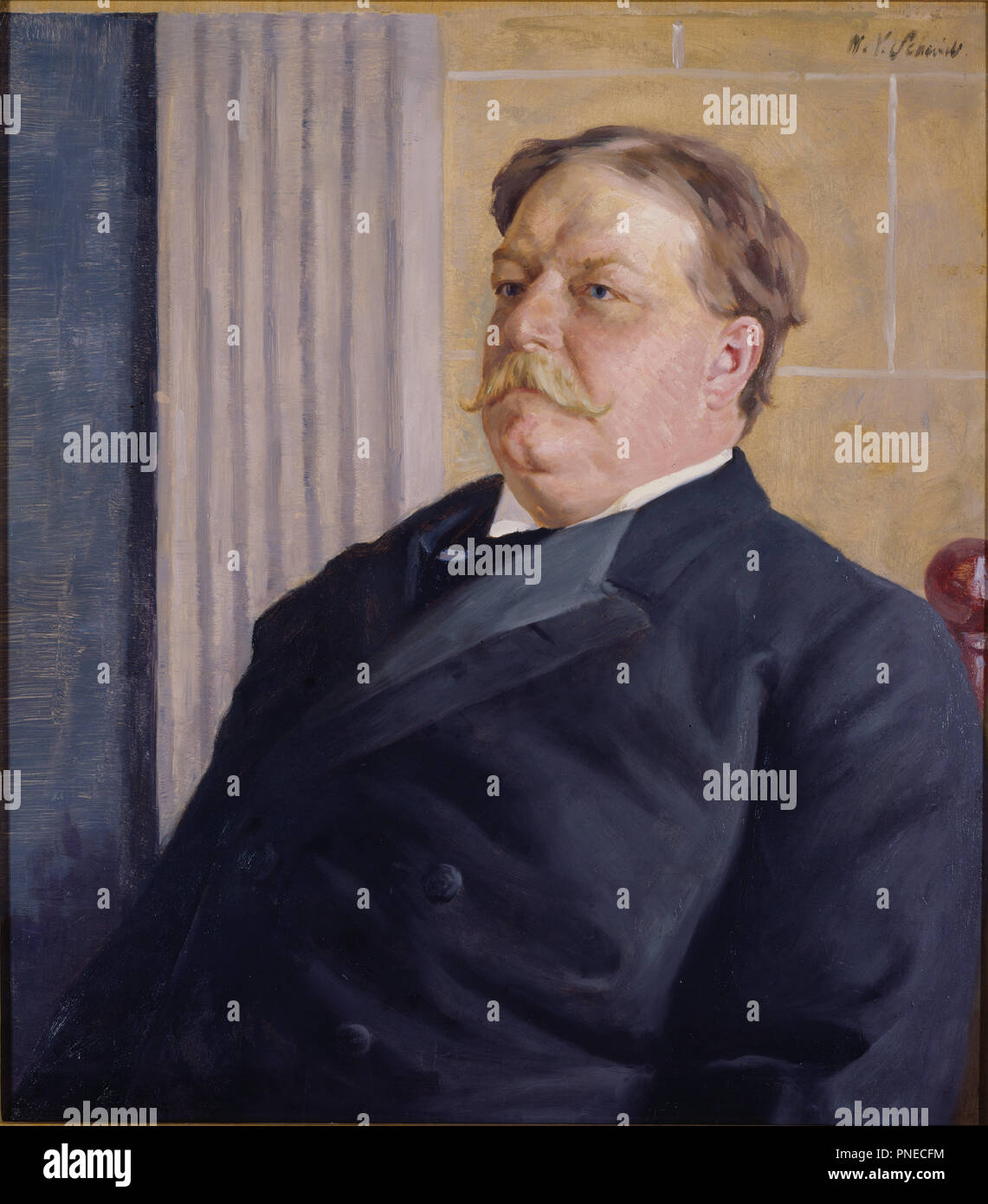 William Howard Taft. Data/Periodo: ca. 1910. Olio su scheda artista. La pittura. Altezza: 829 mm (32,63 in); larghezza: 724 mm (28.50 in). Author: William Valentine Schevill. Foto Stock