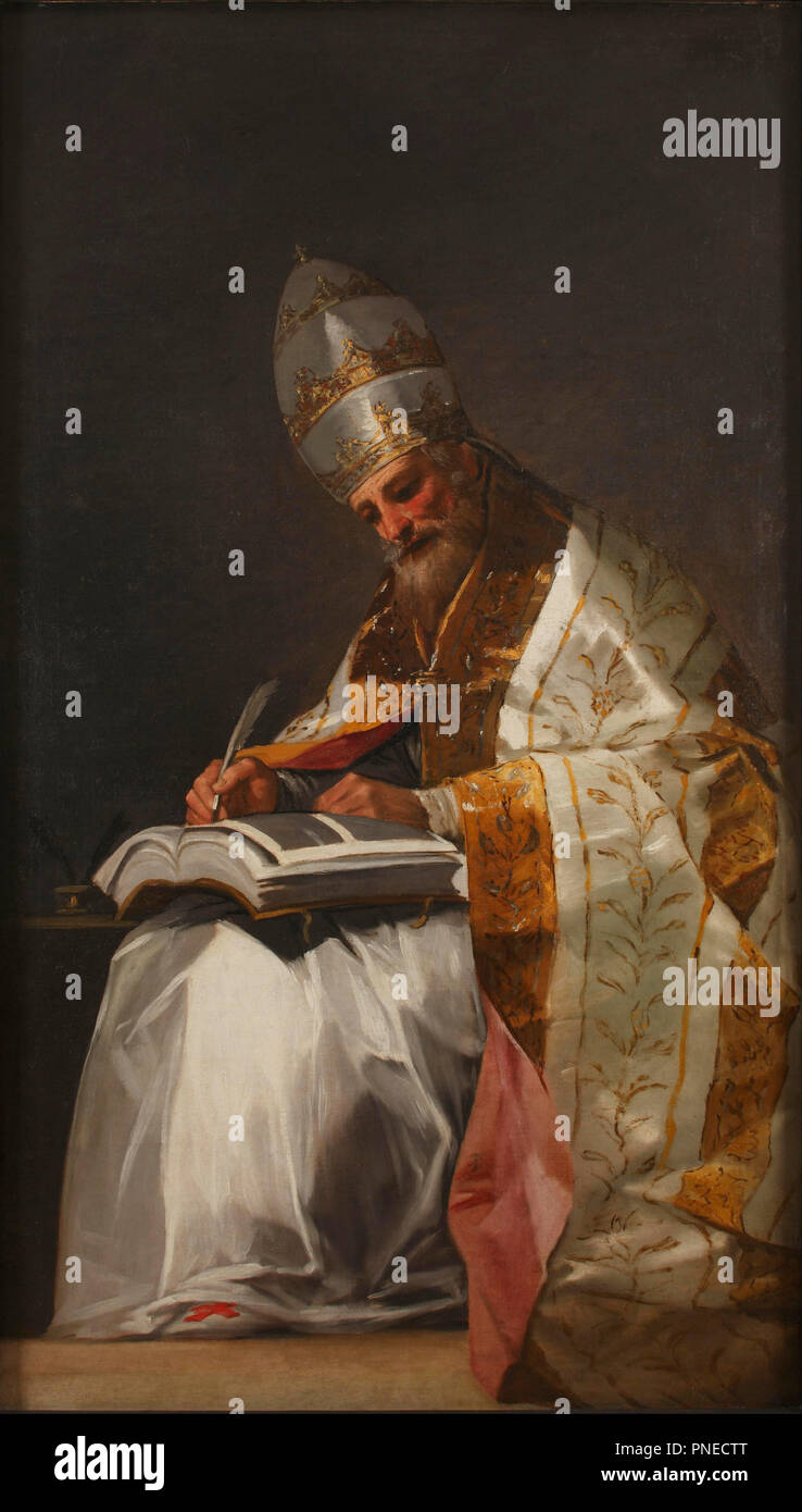 San Gregorio Magno, Papa. Data/Periodo: 1796/1799. La pittura. Olio su tela. Larghezza: 116 cm. Altezza: 191.5 cm (senza telaio). Autore: GOYA, Francisco de. Foto Stock