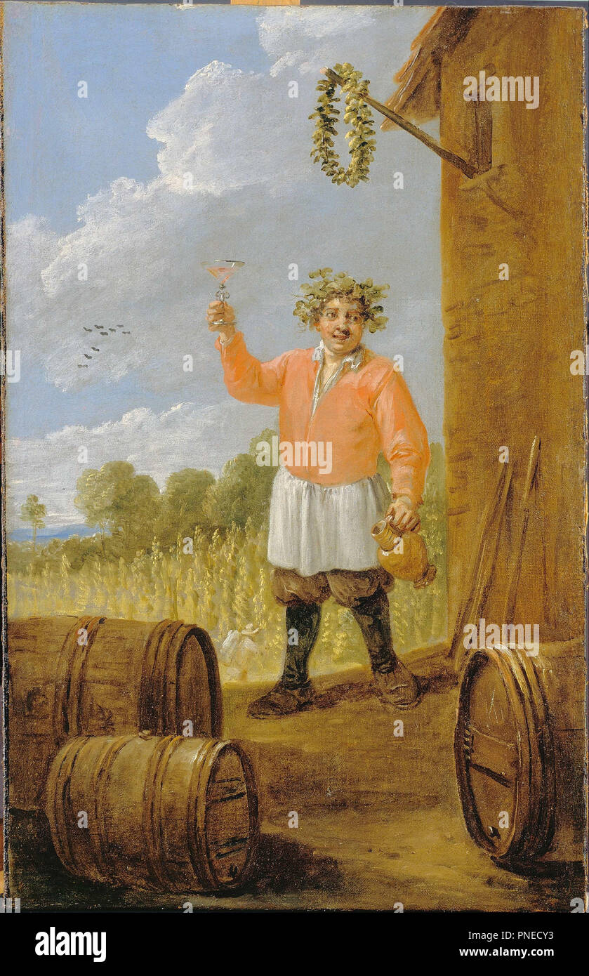 L'autunno. Data/Periodo: prima del 1690. La pittura. Olio su tela olio. Altezza: 670 mm (26,37 in); larghezza: 429 mm (16.88 in). Autore: Studio di Teniers David il giovane. DAVID Teniers il Giovane. Foto Stock