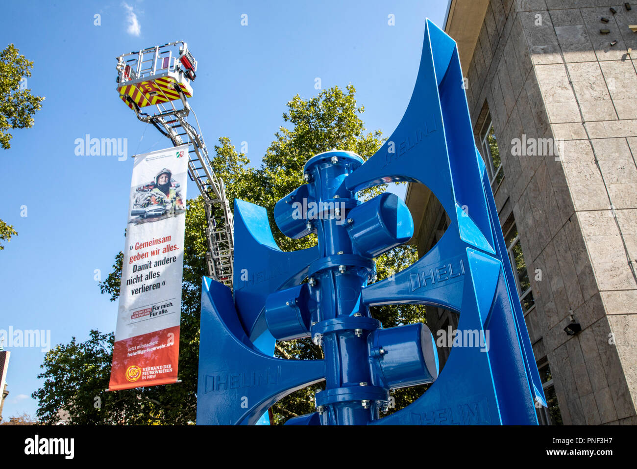 La sirena, il sistema di avvertimento, sistema di società Helin, alla popolazione, avvertimento Foto Stock